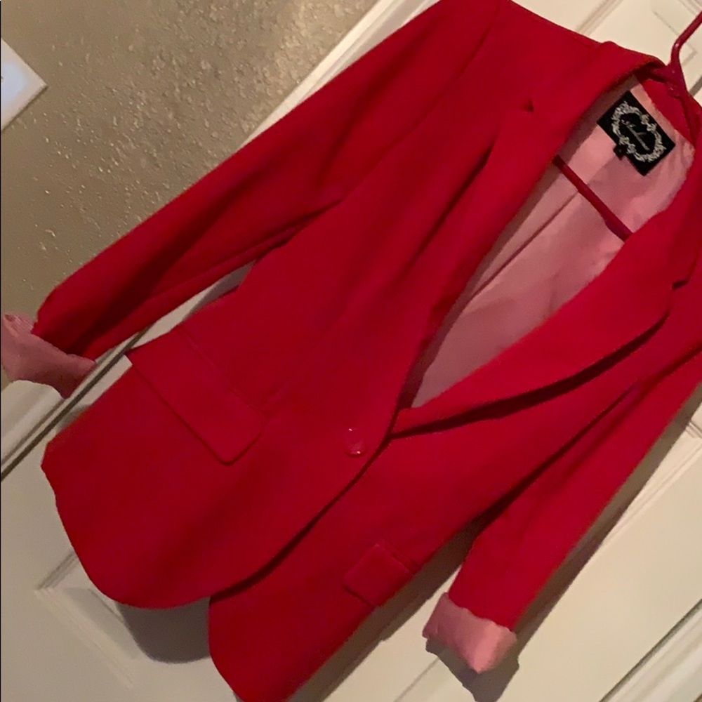 Red blazer